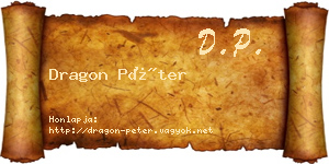 Dragon Péter névjegykártya